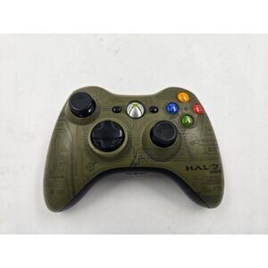 Microsoft Xbox 360 Wireless Controller Halo 3 ODST Limited Edition Green UNSC